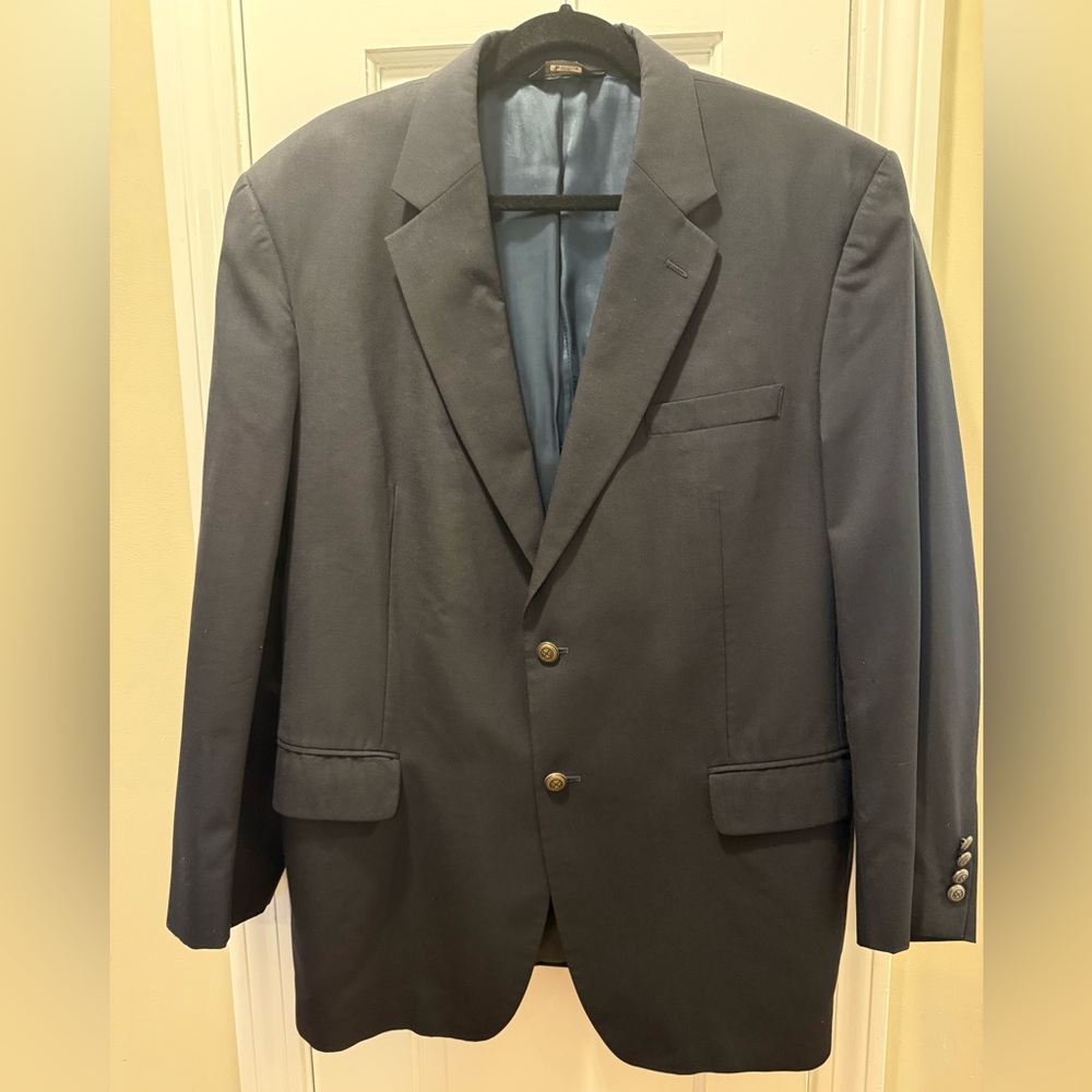 EUC-Jos A Bank navy wool blazer, single breasted, 46R